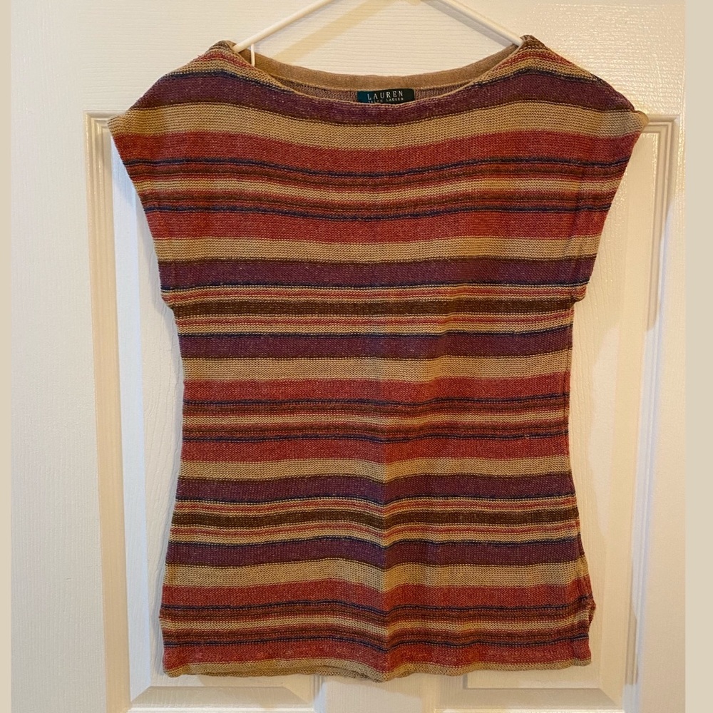 LRL Lauren Ralph Lauren SS Knit Sweater, Sz. S